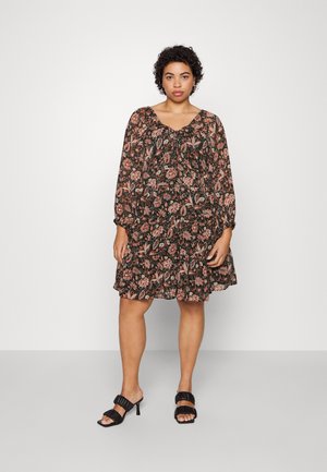 Madewell PLUS TERESA  TIE RETRO MINI - Kasdienė suknelė - true black