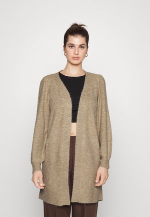 VMRUBELLEFILE LONG CARDIGAN - Kardigan - silver mink/melange