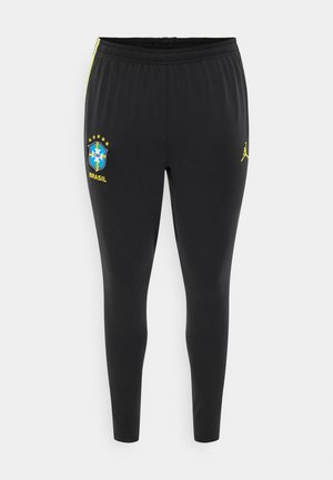 Nike Performance BRAZIL STRIKE PANTS - Nacionalinės rinktinės apranga - black/yellow pulse/(infrared 23) (no spon-player)