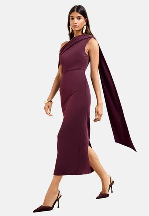 lipsy halter neck asymmetric bodycon dress - Etuikleid - red/rot Designer couture for the
