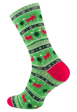 Vincent Creation BUNTE FUN  - Calze - rentiergrün