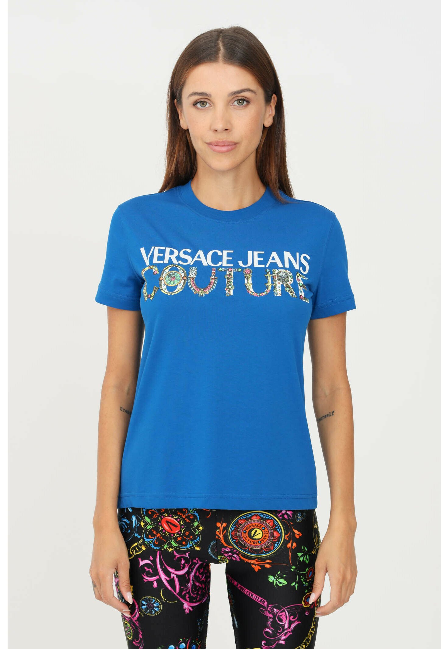 Versace Jeans Couture T-shirt con stampa - cobalto/blu - Zalando.it