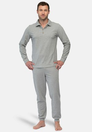 loud + proud LANGARM-MIT POLO-KRAGEN - Pyjamashirt - grey