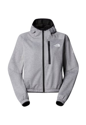 The North Face W MOUNTAIN ATHLETICS FLEECE FULL ZIP JAC - Veste de running - tnf pale grey heather m