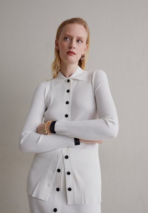 Proenza Schouler White Label FITTED CARDIGAN - Kardigán - cream