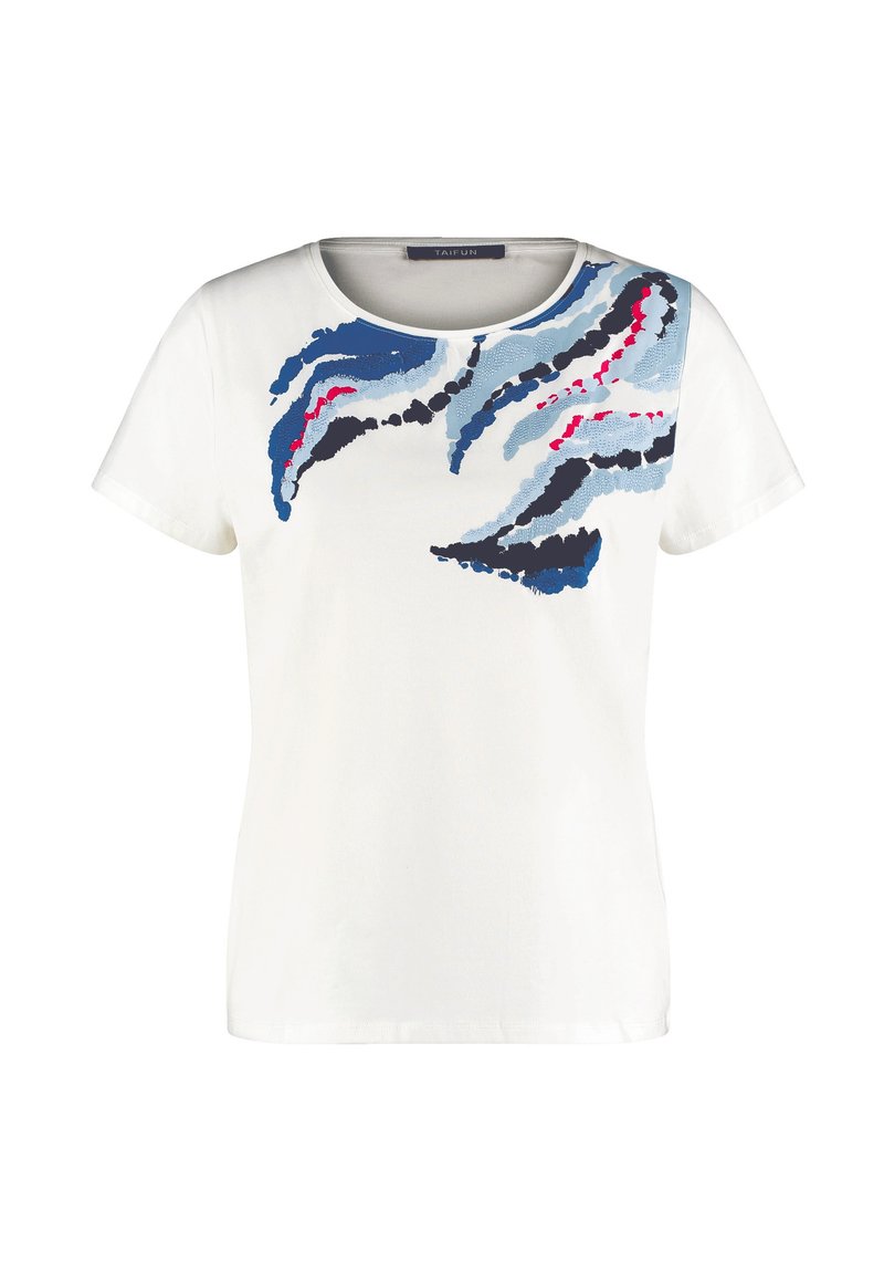 Taifun T-shirt print wit