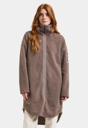 Didriksons JILL LONG FULL-ZIP - Fleecejakke - bark