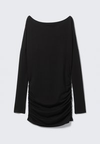 DRAPED ASYMMETRIC - Fodralklänning - black