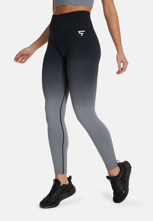 HIGH WAIST - Tights - black grey