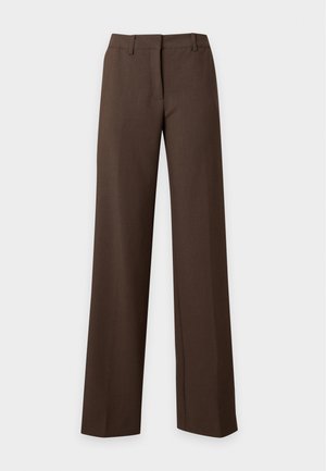 Guess, NEW JOANDRA PERFECT PANT RELAX - Панталони - heather coffee taupe