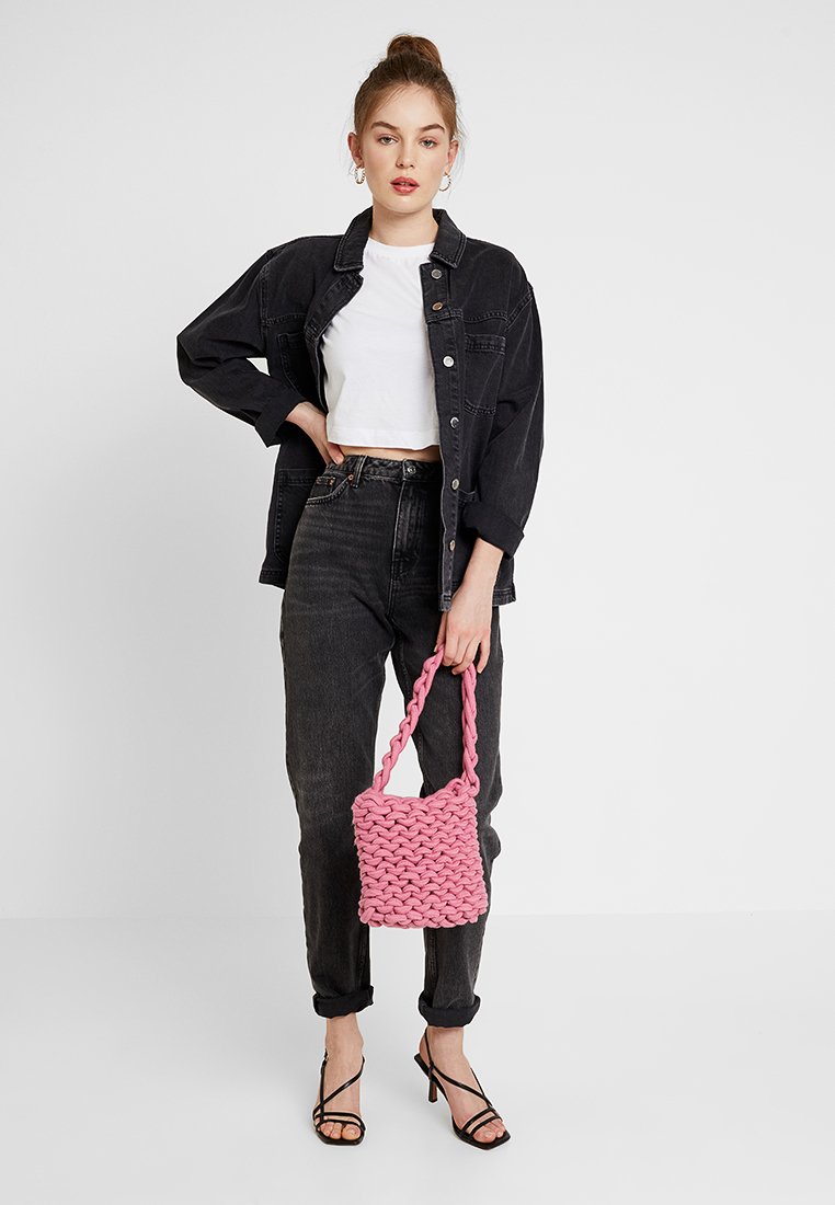 Topshop MOM NEW - Jeans baggy - wash black/nero denim - Zalando.it