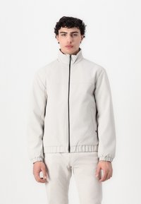TOM TAILOR DENIM STAND UP COLLAR BLOUSON - Regnjakke / vandafvisende jakker - dusty putty grey