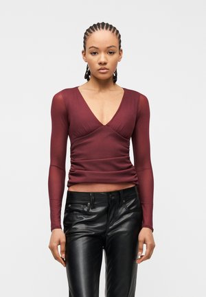 BARE STRAPLESS SWEETHEART - Maglietta a manica lunga - bordeaux