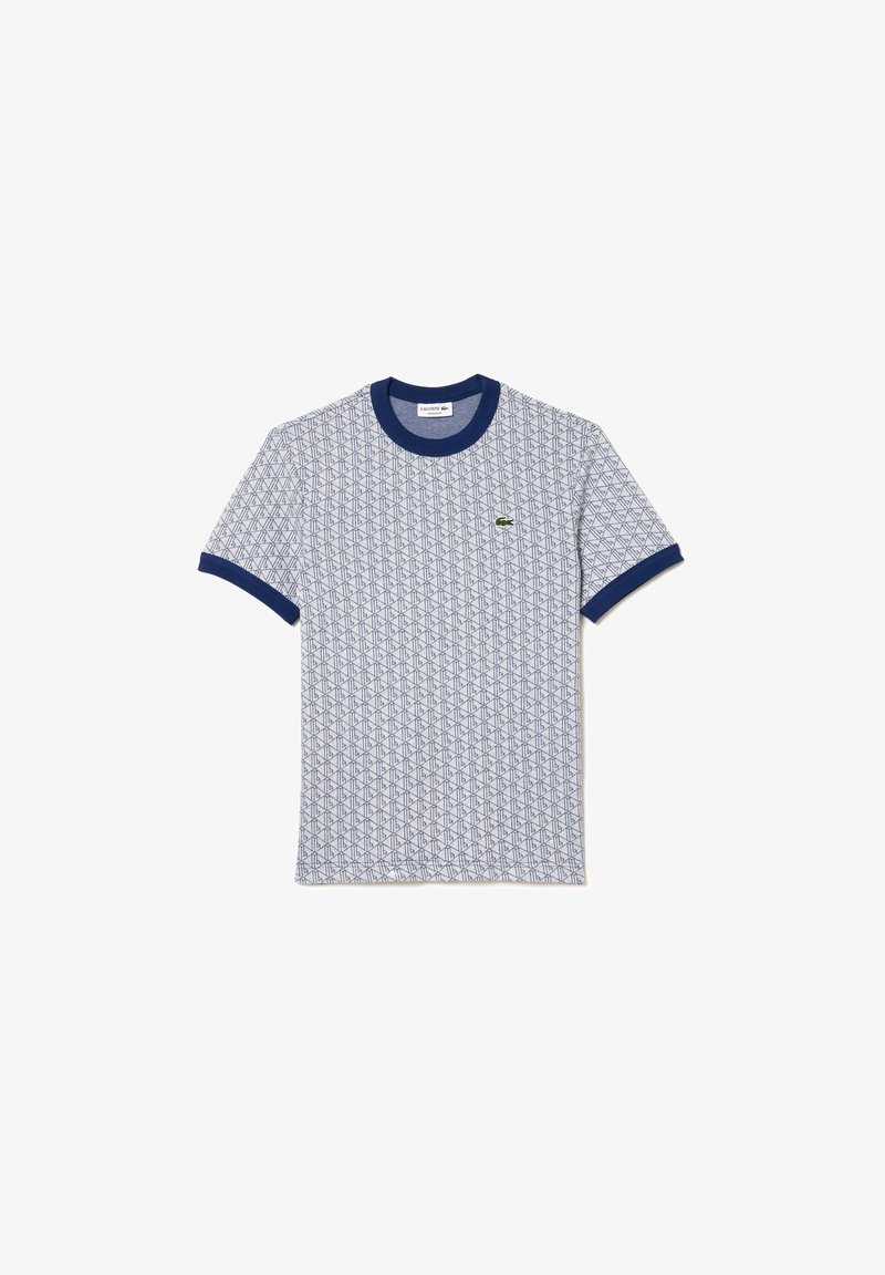 Lacoste Print T-shirt - blanc bleu marine