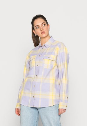 CHEST SIGNATURE - Button-down blouse - purple