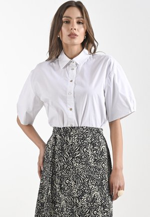 Button-down blouse - white