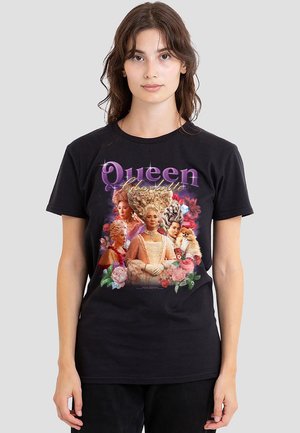 BRIDGERTON - QUEEN CHARLOTTE VINTAGE - Print T-shirt - black