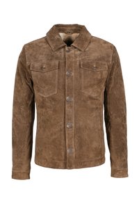 Freaky Nation FORT GREELY - Leren jas - camel