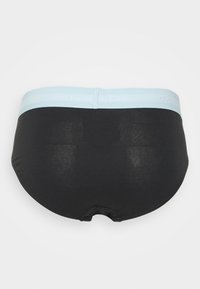 Calvin Klein Underwear HIP BRIEF 3 PACK COTTON STRETCH - Cuecas - b-rain dance/black/ivory