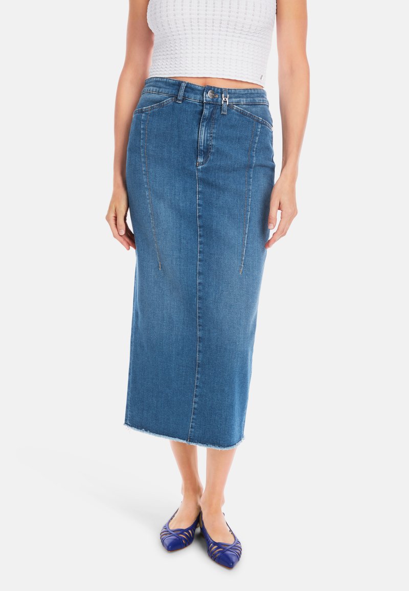 Marc Cain Bleistiftrock - blue denim