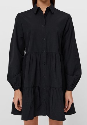 Stradivarius, Robe chemise - black