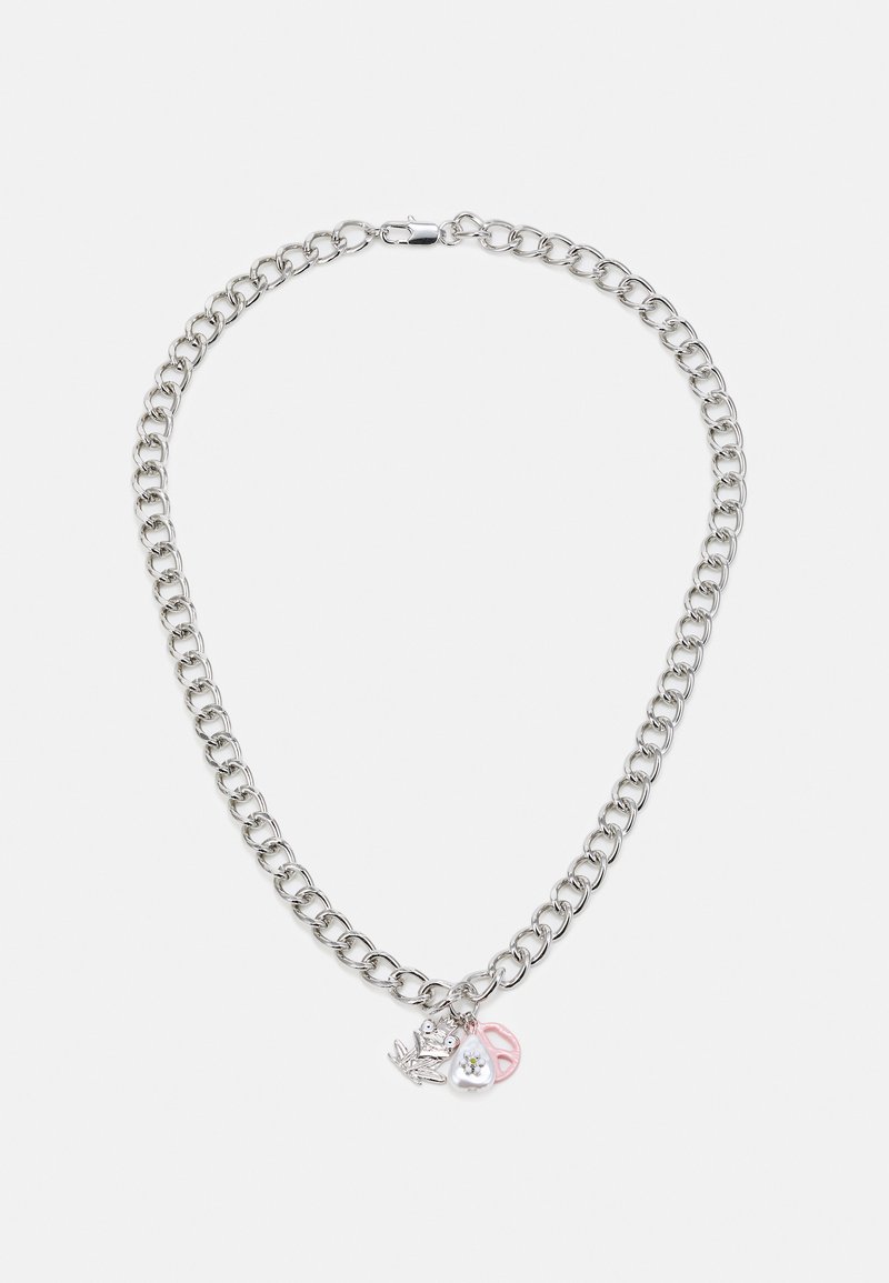 Uncommon Souls FROG PEACE PENDANT NECKLACE UNISEX - Κολιέ - silver coloured