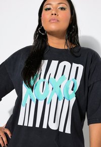 Studio Untold Print T-shirt - charcoal gray