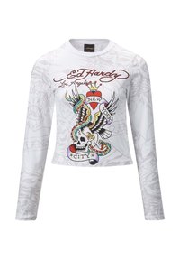 NY CITY - T-shirt à manches longues - white