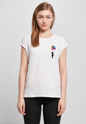 T-shirt print - white