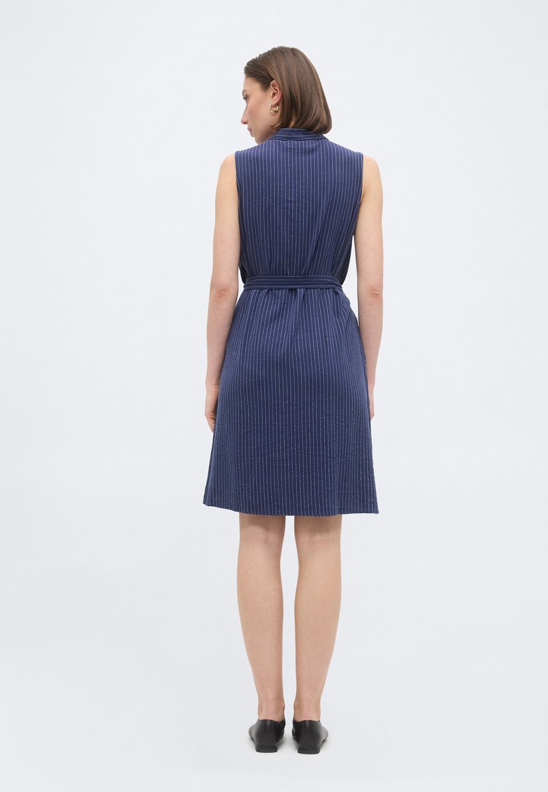 laundry navy blue dress Navy Off Shoulder Gown