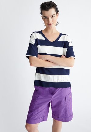 T-shirt con stampa - blu