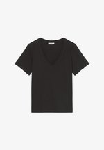 Marc O'Polo DENIM SHORTSLEEVE V NECK BASIC FIT - Basic T-shirt - black ...