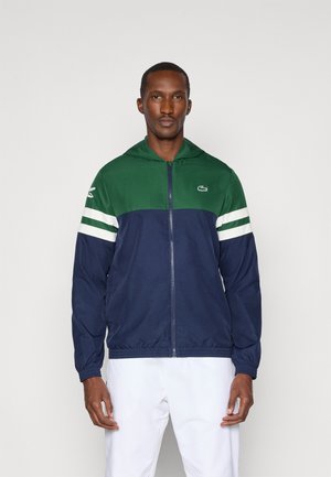 TENNIS JACKET - Ulkoilutakki - navy blue/green flour