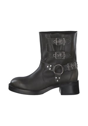 Cowboy-/Bikerstiefelette - ocean combi