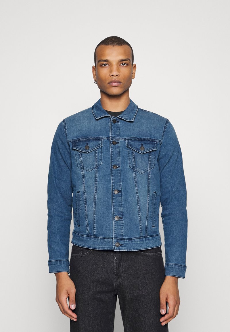 Only & Sons ONSCOIN JACKET - Denim jacket - medium blue denim/blue ...