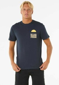 SUN SOAKER TEE          - T-shirt print - dark navy