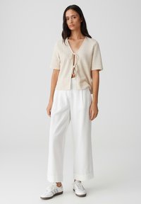 OPUS LOOSE FIT RIB - Cardigan - natural glaze