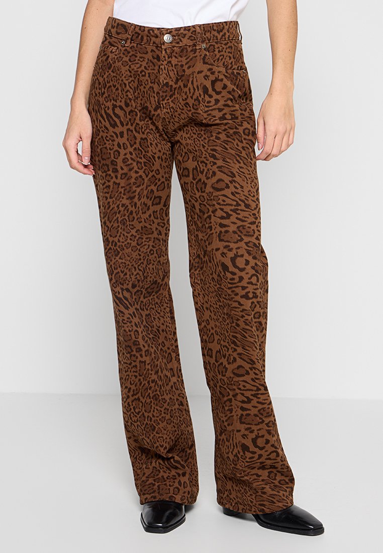 TWINSET Straight leg jeans bruin