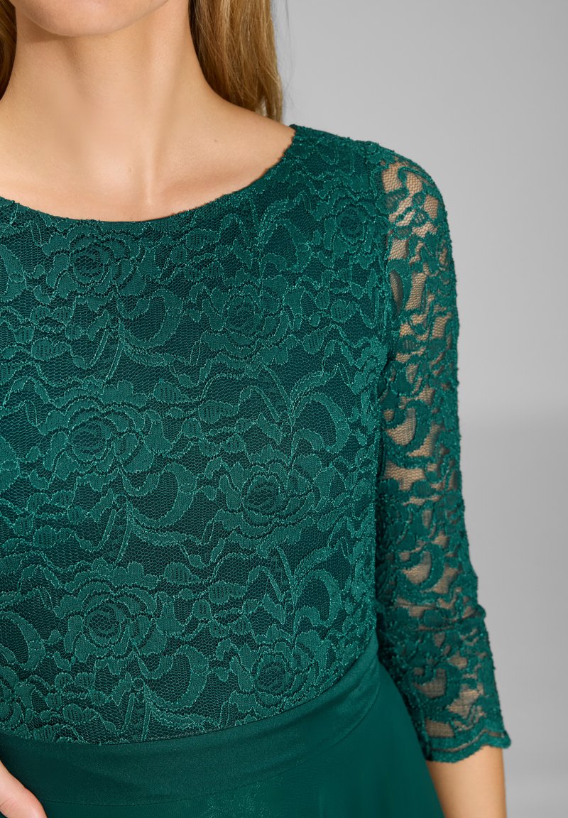 slim fit dress slacks Suede Katie Dress in Forest main image 1