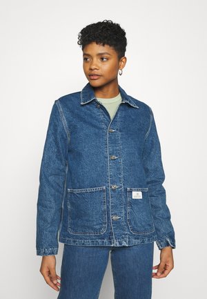 QUILT CHORE JACKET - Farkkutakki - dark vintage