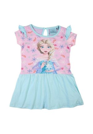 IMPRIMÉ LA REINE DES NEIGES - Robe en jersey - rose
