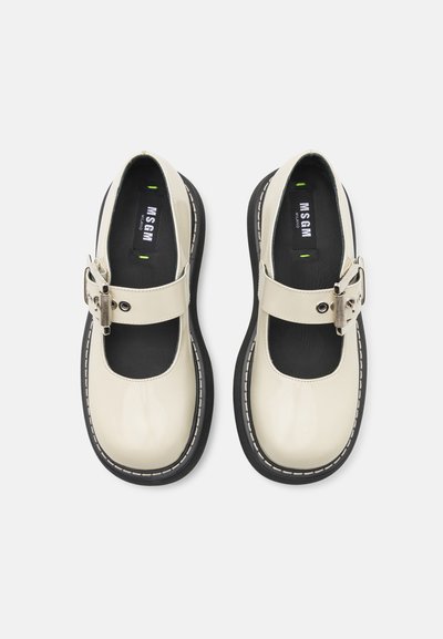 MSGM MARY JANE - Πλατφόρμες - off white
