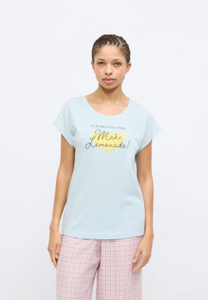 SHORTY COZY DREAMS - Pyjama top - ecru blue