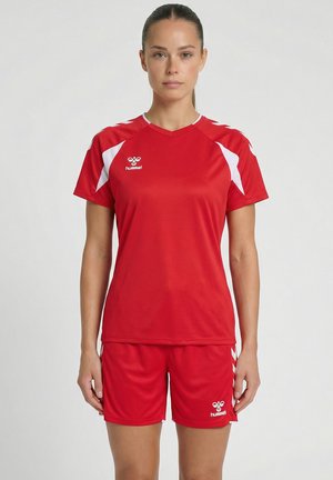 Hummel CORE 2.0  - T-shirt imprimé - true red white