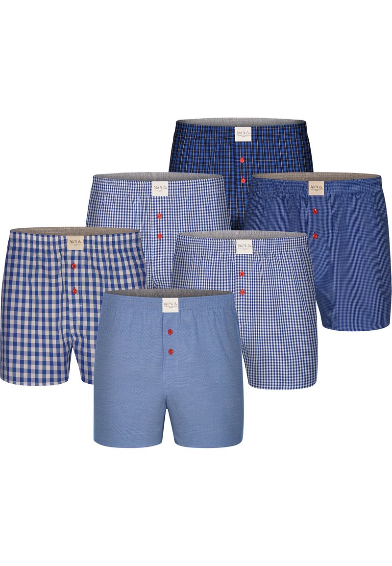 Phil & Co. Berlin 6 PACK  - Široké boxerky - light blue.dark blue