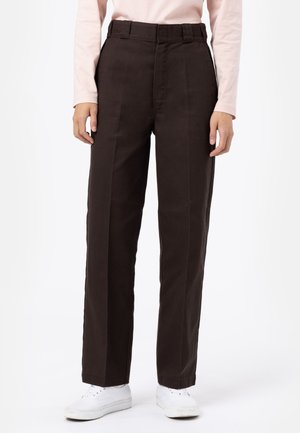 ELIZAVILLE REC - Pantalon classique - dark brown