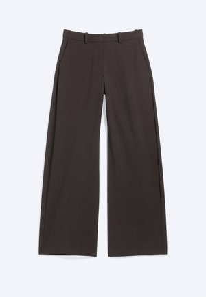 Weekday, WIDE SUITING - Παντελόνι - dark brown melange
