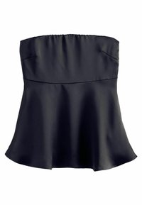 PEPLUM BANDEAU REGULAR FIT - Blouse - black