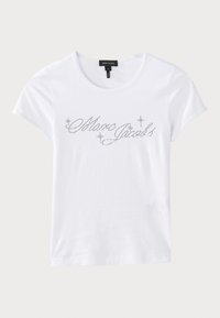 CHARM LOGO SHRUNKEN TEE - Triko s potiskem - white
