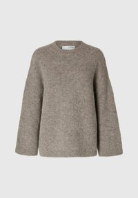 SLFGABELLA O NECK CAMP - Neule - steel gray